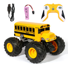 Load image into Gallery viewer, Remote Control School Bus Monster Truck Toy,1/18 RC School Bus,2.4GHz Offroad Hobby RC Racing Car with LED