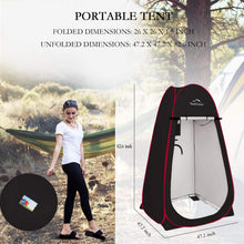 Load image into Gallery viewer, Your Choice Pop-Up Shower Tent, 47.2"Wx82.7"H Changing Tent - Black