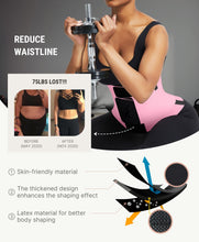 Load image into Gallery viewer, FeelinGirl Workout Waist Trainer Underbust Corsets Cincher Belt Hourglass Corset Body Shaper for Women Pink L