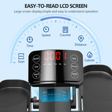 Load image into Gallery viewer, Under Desk Elliptical Machine for Senior Mini Elliptical Leg Exerciser with Remote Control Portable Electric Seated Foot Pedal Exerciser for Home Office