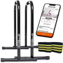 Load image into Gallery viewer, Lebert Fitness EQualizers | Frank Medrano Signature Series Equalizer Dip Bars | Black Matte XXL