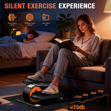 Load image into Gallery viewer, Under Desk Elliptical Machine, Electric Elliptical Leg Exerciser for Senior, Quiet and Compact Electric Seated Pedal Exerciser for Home with Monitor, Remote Control and 12 Adjustable Speeds