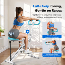 Load image into Gallery viewer, Squat Machine, MERACH R07 2 in 1 Squat Rowing Machine - Light Blue