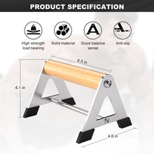 Load image into Gallery viewer, Mochantum Parallettes Bars - Wooden Push Up Bars with Non-Slip Aluminum Base, 660LB Capacity, Portable Calisthenics Equipment for Calisthenics, Handstand ,Strength Training & Home Gym Workouts, White, 6.5inch