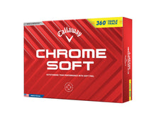 Load image into Gallery viewer, Callaway Golf Chrome Soft Golf Balls (360 Triple Track (Yellow)
