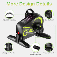 Load image into Gallery viewer, HOWHAI Mini Exercise Bike, Motorized Under Desk Pedal Exerciser - 12 Speed