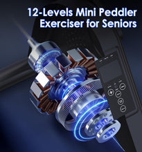 Load image into Gallery viewer, Under Desk Bike Pedal Exerciser for Seniors - Black