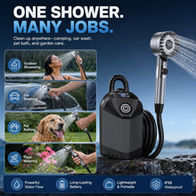 Load image into Gallery viewer, Portable Shower for Camping, 7800mAh Rechargeable Camping Shower