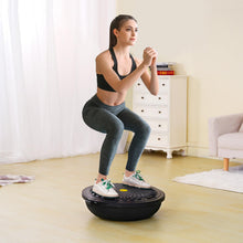 Load image into Gallery viewer, VEVOR 26-inch Half Exercise Ball Trainer, 1500 lbs Capacity Balance Ball, Includes Resistance Bands -Black