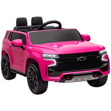 Load image into Gallery viewer, Chevrolet Tahoe Licensed Kids Ride on Car, 12V Battery Powered Kids Electric Car with Remote Control, Pink