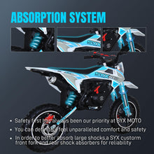 Load image into Gallery viewer, 58CC 4-Stroke Kids Mini Dirt Bike, 8-14 Gas Powered Off-Road Pull Start Motorcycle, Pocket Pit Trail Bikes W/EPA Approved-Green