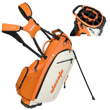 Load image into Gallery viewer, Waterproof PU Leather Golf Stand Bag, 6 or 14 Way Top Dividers,Golf Bag (Orange -14Way)