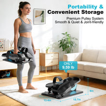 Load image into Gallery viewer, TDH Under Desk Elliptical Machine,Electric Leg Exerciser as Seen on Tv for Seniors Adults,Portable Quiet Elliptical Exercise Machine While Sitting with 12 Adjustable Speed Auto&HR Mode for Home Office