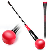 Load image into Gallery viewer, CHAMPKEY Golf Swing Trainer - Tempo & Flexibility Training Aids Warm-Up Stick Ideal for Golf Indoor & Outdoor Practice (Red, 40 Inches)
