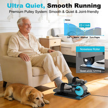 Load image into Gallery viewer, TDH Under Desk Elliptical Machine,Electric Leg Exerciser as Seen on Tv for Seniors Adults,Portable Quiet Elliptical Exercise Machine While Sitting with 12 Adjustable Speed Auto&HR Mode for Home Office