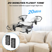 Load image into Gallery viewer, Mini Drone with Camera 720P HD FPV, RC Quadcopter Foldable Drone With Altitude Hold, 3D Flip, Headless Mode, Gravity Control