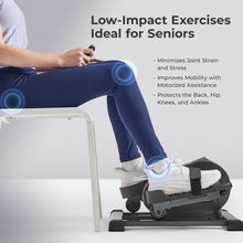 Load image into Gallery viewer, Sunny Health & Fitness Smart Motorized Mini Elliptical Trainer - Gray