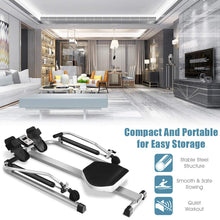 Load image into Gallery viewer, GYMAX Rowing Machine for Home - Silver