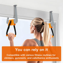 Load image into Gallery viewer, Portable Pull Up Bar for Doorway - Orange and Grey