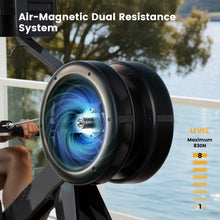 Load image into Gallery viewer, YOSUDA Air Magnetic Rowing Machine for Home - Air + Magnetic