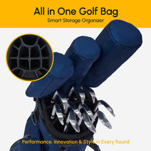 Load image into Gallery viewer, 14-Way Linkslite Waterproof Lightweight Golf Stand Bag (Minted Marine)
