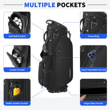 Load image into Gallery viewer, Findway 5 Way Golf Stand Bag, Upgraded Lightweight Golf Bag with Stand, Golf Club Bag with 7 Pockets Dual Strap and Rain Cover for Men Women