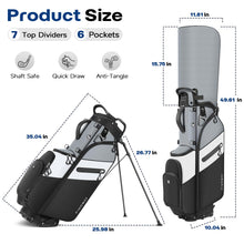 Load image into Gallery viewer, Findway Golf Stand Bag 7 Way, Lightweight Golf Bag for Men Women, Golf Club Carry Bag with Multiple Pockets, Detachable Dual Straps