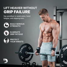 Load image into Gallery viewer, DMoose Fitness Weight Lifting Grips - (Gray)