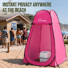 Load image into Gallery viewer, WolfWise Pop Up Shower Tent for Camping Essentials, Compact & Lightweight