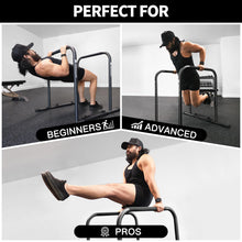 Load image into Gallery viewer, KAKICLAY 2026 Upgrade World's Best Strongest Premium Dip Bars - Matte Black