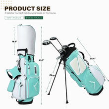 Load image into Gallery viewer, uniHimal Lightweight 7-Way Golf Stand Bag for Men & Women (Green)