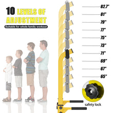 Load image into Gallery viewer, soges Power Tower Pull Up Bar Station, Free Standing Pull Up Rack Dip Station for Home Gym- Yellow