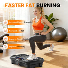 Load image into Gallery viewer, AXV Vibration Plate Fitness Platform Exercise Machine Vibrating Shaking Full Body Shaker Workout Vibrate Stand Shake Board Sport for Weight Loss Fat Burner for Gym Home Office