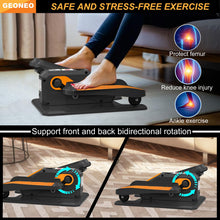 Load image into Gallery viewer, Under Desk Elliptical Machine, Electric Elliptical Exerciser for Senior, Quiet & Small Electric Seated Pedal Exerciser for Home with Monitor, Remote Control & 12 Adjustable Speeds (Orange)