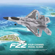 Load image into Gallery viewer, XMFHANG RC Plane 4 Channel, F22 Remote Control Airplane, 2.4GHZ RC Jet Fighter