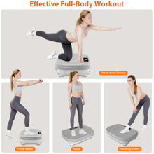 Load image into Gallery viewer, Homesy Vibration Platform Exercise Machine – Whole Body Workout, Fat-Burning & Lymphatic Support, Includes Remote and Resistance Bands, Shake Plate for Home Fitness and Fat Burning for Women Men, Grey