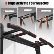 Load image into Gallery viewer, SPORTSROYALS PT2 Power Tower Pull Up Bar Station, 450LBS Stable Pull Up Dip Station for Home
