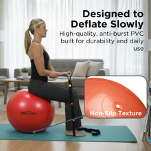 Load image into Gallery viewer, THERABAND Pro Series Exercise Ball, 22" Red Stability Ball for 5'1"–5'6" Users