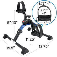Load image into Gallery viewer, Vaunn Under Desk Bike Pedal Exerciser Ergometer with LCD Display