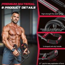 Load image into Gallery viewer, Vanlgs Twister Arm Trainer for Men, Chest Workout Equipment 5-Level Adjustable (40-130lb)-Red