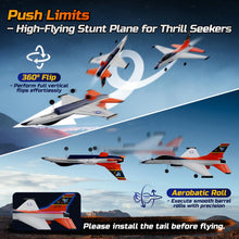 Load image into Gallery viewer, DEERC F-16 Style RC Airplane (X-62A Vista), 4-Channel Remote Control Jet