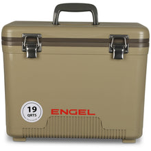 Load image into Gallery viewer, Engel UC19 19qt Leak-Proof, Air Tight, Drybox Cooler and Small Hard Shell Lunchbox for Men and Women in Tan