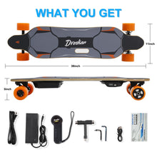 Load image into Gallery viewer, Electric Longboard for Adults, 25 Mph Top Speed, E-Skateboard,12.5 Miles Range, 900W Dual Motor, Electric Skateboard
