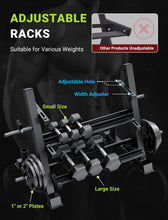 Load image into Gallery viewer, YOLEO Professional Dumbbell Rack, 1100LBS Capacity Weight Rack for Dumbbells Barbells -(Rack Only)