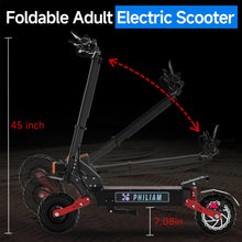 Load image into Gallery viewer, Electric Scooter, 55mph Adult Scooters, 6000W Dual Motor Folding E-Scooter Detachable Seat,70 Miles Long Range & 60V38AH Lithium Battery, 11" Tires
