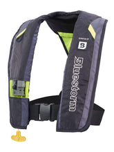 Load image into Gallery viewer, BLUESTORM Stratus 35 Inflatable Life Jacket PFD for Adults (Hi-Vis) | US Coast Guard (USCG) Approved Automatic Self Inflating Life Vest Preserver with Manual Ripcord