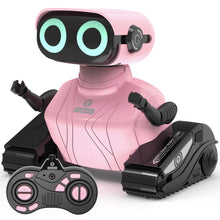 Load image into Gallery viewer, Robot Toys, Remote Control Robot Toy, RC Robots for Kids with LED Eyes, Flexible Head & Arms (Pink)