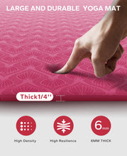 Load image into Gallery viewer, HAPBEAR Extra Large Yoga Mat - 72"x48"/78"x54"x6mm (1/4 inch), Non-Slip, Durable, Eco-Friendly, Thick Wide Exercise Mat for Home Workouts, Yoga, Pilates, Stretching, Meditation (Barefoot Exercise)