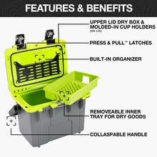 Load image into Gallery viewer, Pelican 14 Quart Personal Lunch Box Cooler (Sage/Gray)