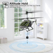 Load image into Gallery viewer, Remote Control Helicopter, S39H RC Helicopter with Altitude Hold and High & Low Speed Mode,2 Batteries, Big Size Aircraft for Adults Kids(Green)